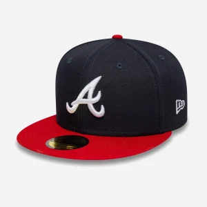 Casquette New Era 59FIFTY Fitted - Atlanta Braves Authentic On Field Navy / Red