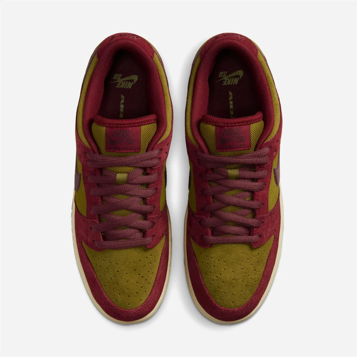 Nike SB - Dunk Low Pro - Dark Team Red / Burgundy Crush Olive Flak – Image 6