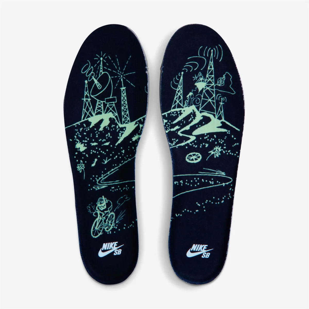 Nike SB - Dunk Low Pro - "Verdugo Mountain" Light Liquid Lime / Wolf Grey-Black – Image 8