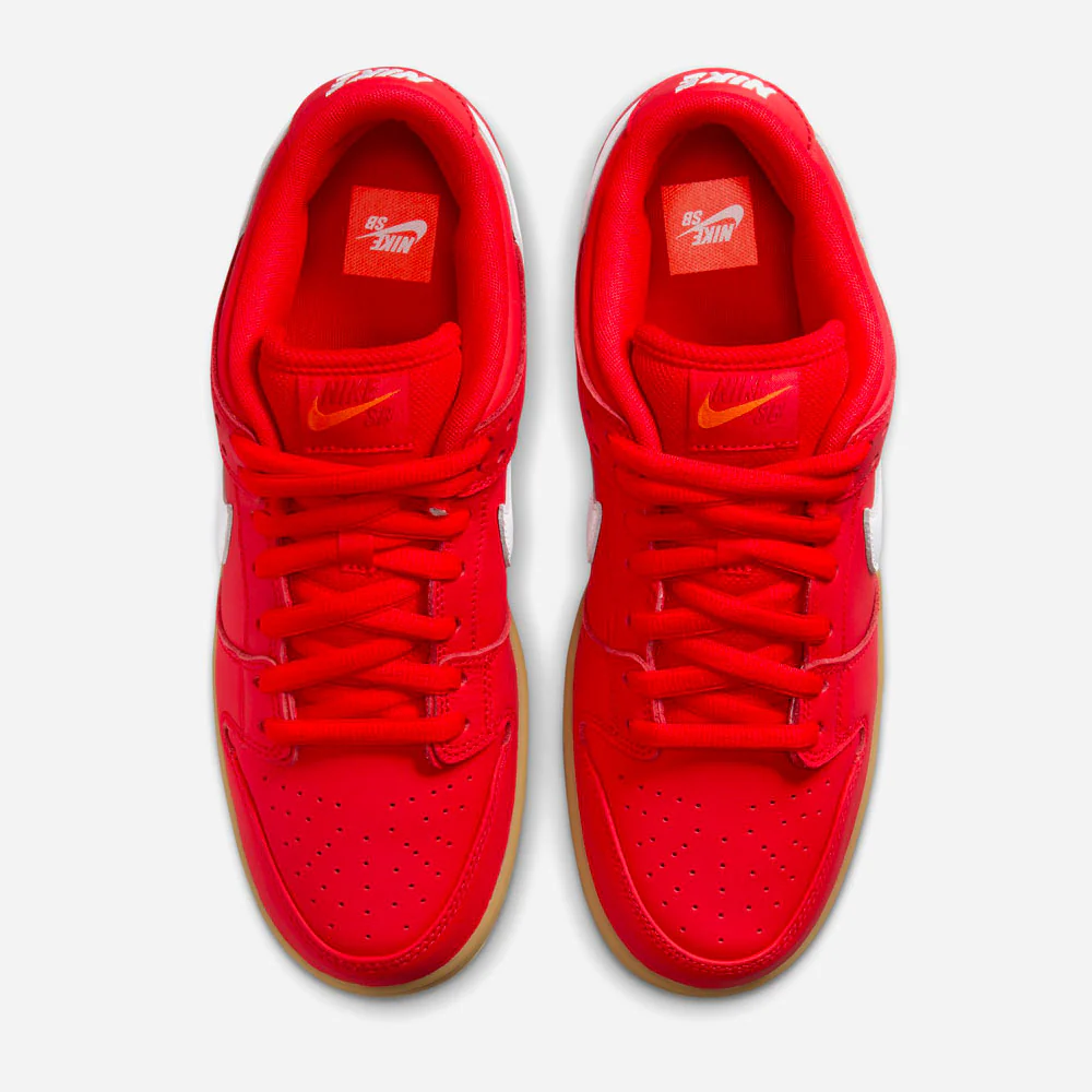 NIKE SB - DUNK LOW PRO - University Red / White - University Red – Image 4