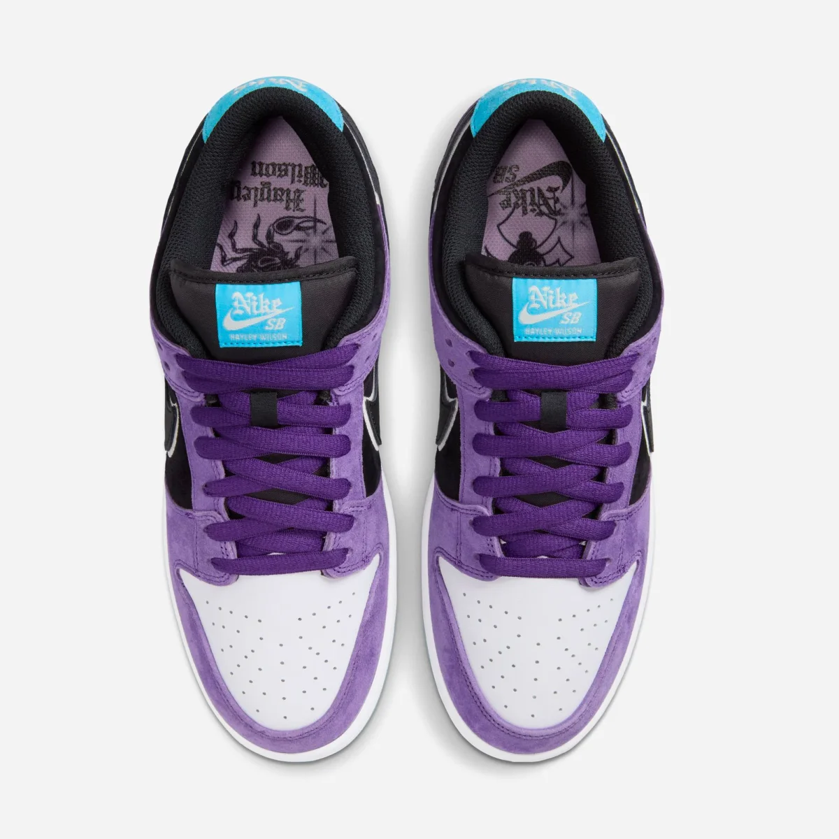 Nike SB - Dunk Low Premium Pro - Court Purple Black White Lagoon Pulse – Image 6