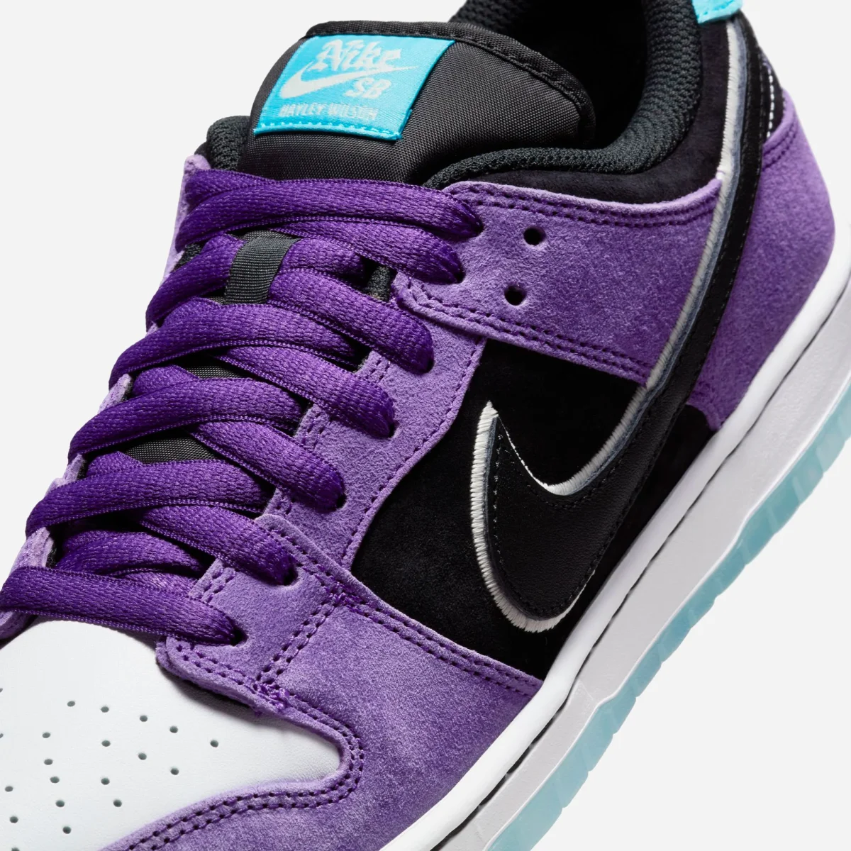 Nike SB - Dunk Low Premium Pro - Court Purple Black White Lagoon Pulse – Image 9