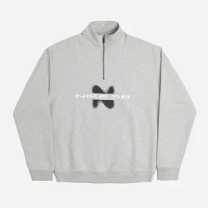 NIKE - FLEECE HOODIE HALF ZIP Y2K GFX - GREY HEATHER