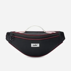 NIKE - HERITAGE S WAISTPACK RETRO - BLACK-SAIL-NIGHT MAROON
