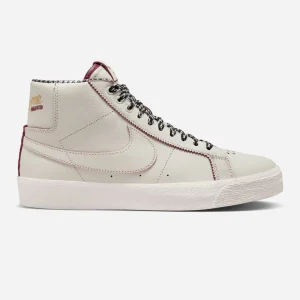 NIKE SB - BLAZER MID x WELCOME SKATEBOARDING MADRID QS - Sail - Dark Beetroot - White