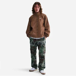 Nike SB - Denim Full-Zip Track Jacket - Mosswood Brown White