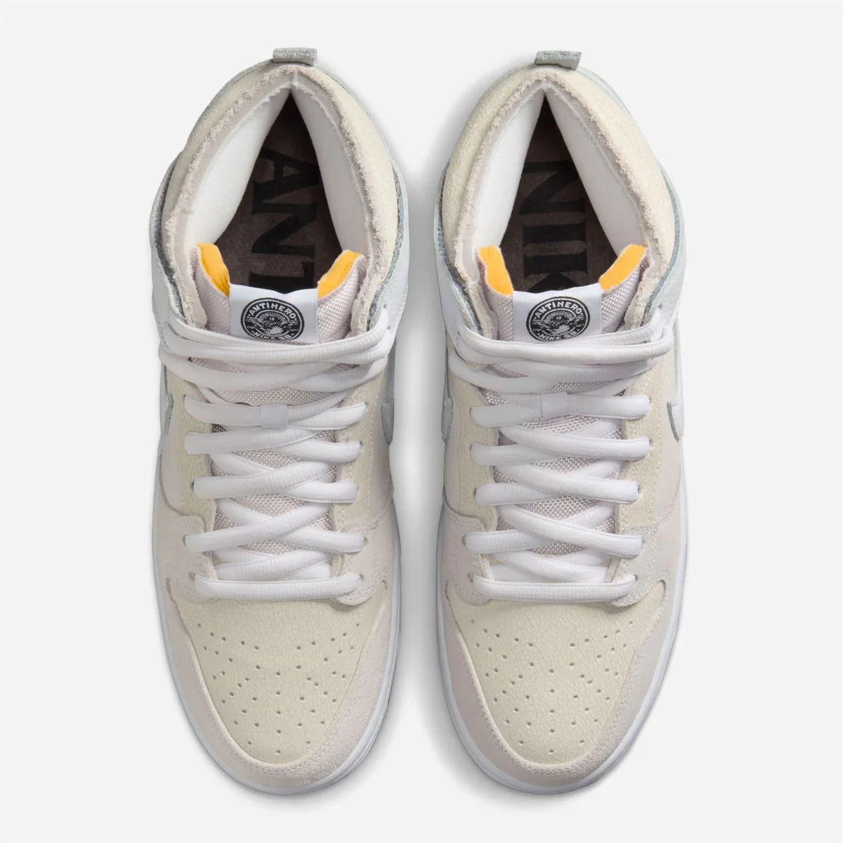 NIKE SB - DUNK HIGH x ANTIHERO - White / White / Black – Image 5