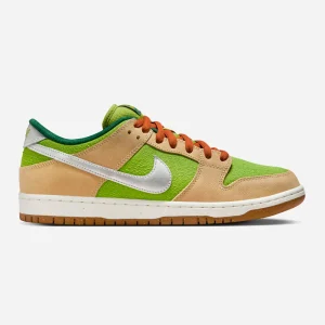 NIKE SB - DUNK LOW PRO PRM "ESCARGOT" - Sesame Metallic Silver Pear Fir