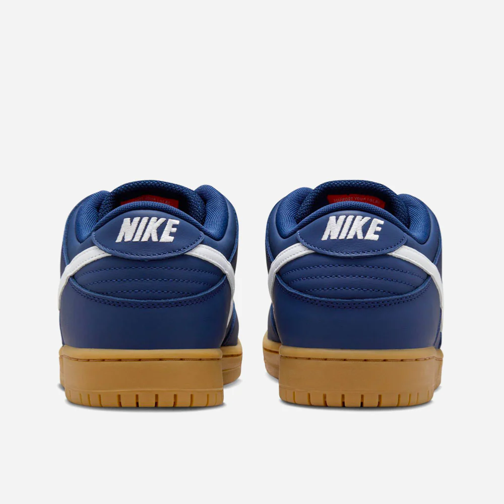NIKE SB - DUNK LOW PRO ISO - Navy White Navy Gum Light Brown – Image 5
