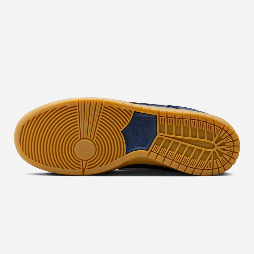 NIKE SB - DUNK LOW PRO ISO - Navy White Navy Gum Light Brown – Image 7