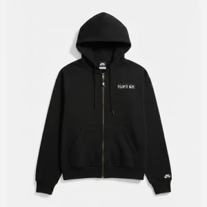 Hoodie Zippé Nike SB Souvenir Fleece - Black