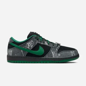 NIKE SB - DUNK LOW PRO x THERE SKATEBOARDS - Black Gorge Green White