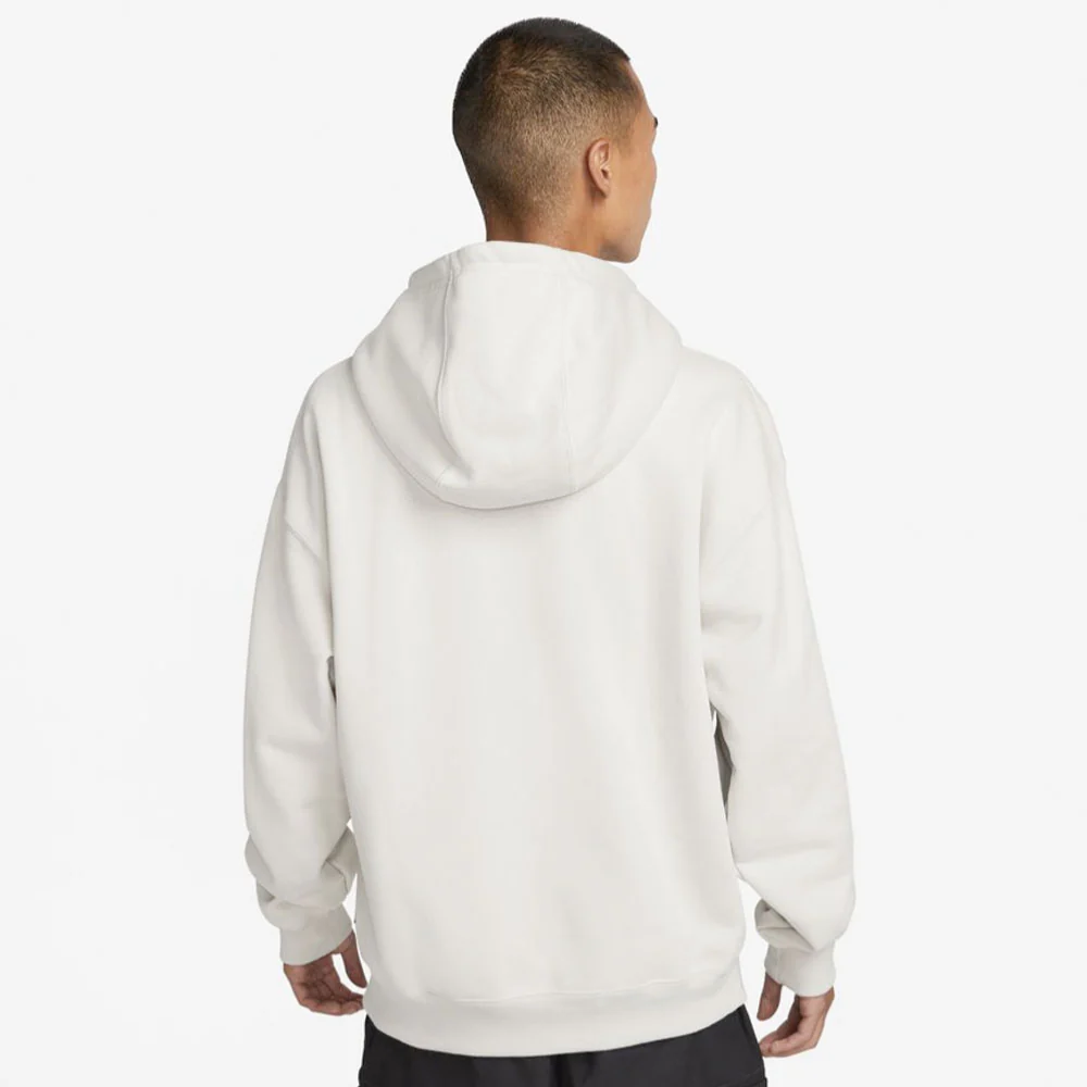 NIKE - SKATE LIKE A GIRL HOODIE - LIGHT BONE BLACK LT CRIMSON – Image 3