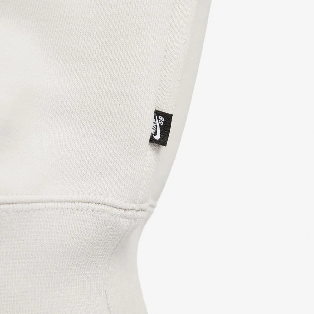 NIKE - SKATE LIKE A GIRL HOODIE - LIGHT BONE BLACK LT CRIMSON – Image 6