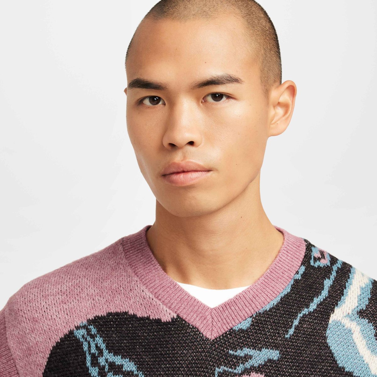 Nike SB - Snake Sweater Vest - Plum Dust/Light Orewood Brown/Black – Image 7