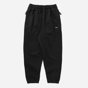 NIKE - SOLO SWOOSH FLEECE PANT - Black - White