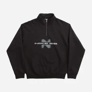 NIKE - FLEECE HOODIE HALF ZIP Y2K GFX - Black