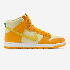 NIKE SB - DUNK HIGH PINEAPPLE - University Gold Vivid Sulfur Citron Tint White Lucky Green