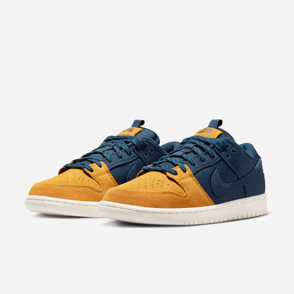 NIKE SB - DUNK LOW PRO ISO - Midnight Navy Midnight Navy Desert Ochre – Image 3