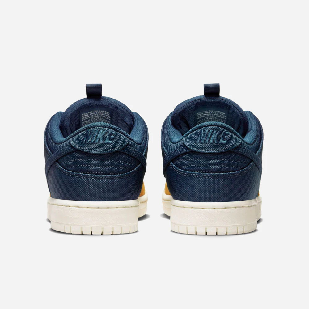 NIKE SB - DUNK LOW PRO ISO - Midnight Navy Midnight Navy Desert Ochre – Image 6
