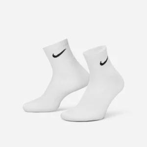 NIKE - EVERYDAY CUSHIONED ANKLE 6 PACK SOCKS - WHITE