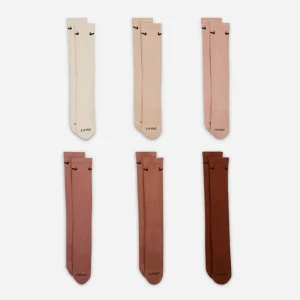NIKE - EVERYDAY PLUS CUSHIONED 6 PACK SOCKS - Multi Sand