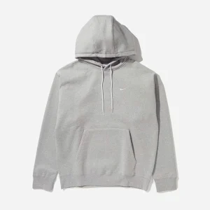 NIKE  - SOLO SWOOSH HOODIE - Dark Grey heather