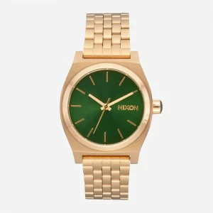 Nixon - Medium Time Teller - Gold / Green Sunray
