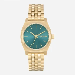 Nixon - Medium Time Teller - Light Gold / Turquoise