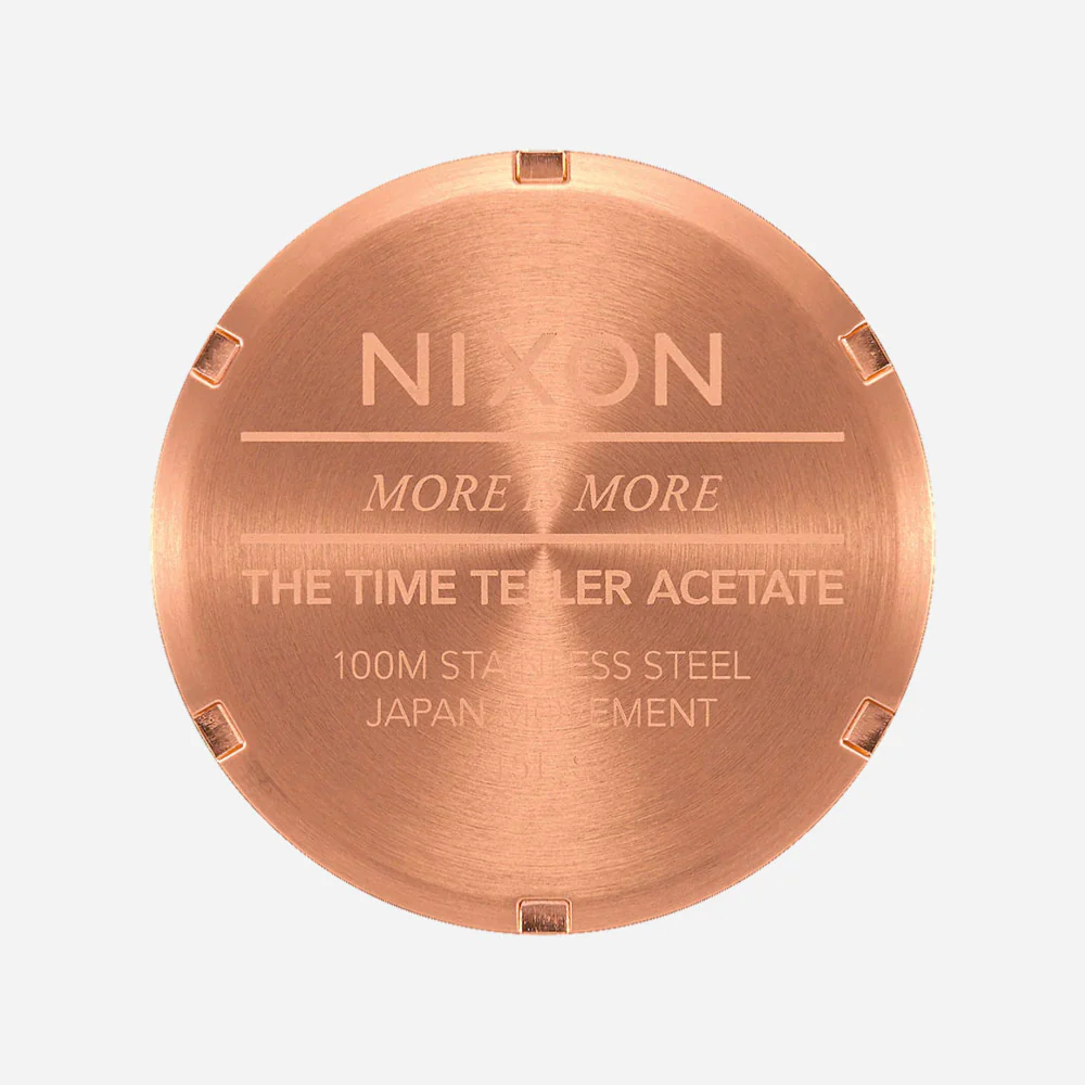 Nixon - Time Teller Acetate - Rose Gold / Pink Tortoise – Image 5