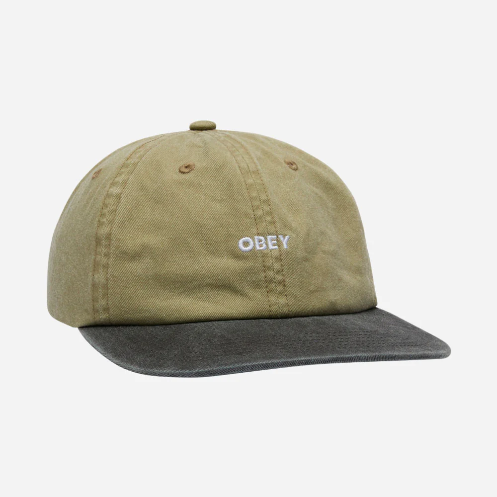 OBEY - 2 TONE BOLD 6 PANEL STRAPBACK - Pigment Khaki multi