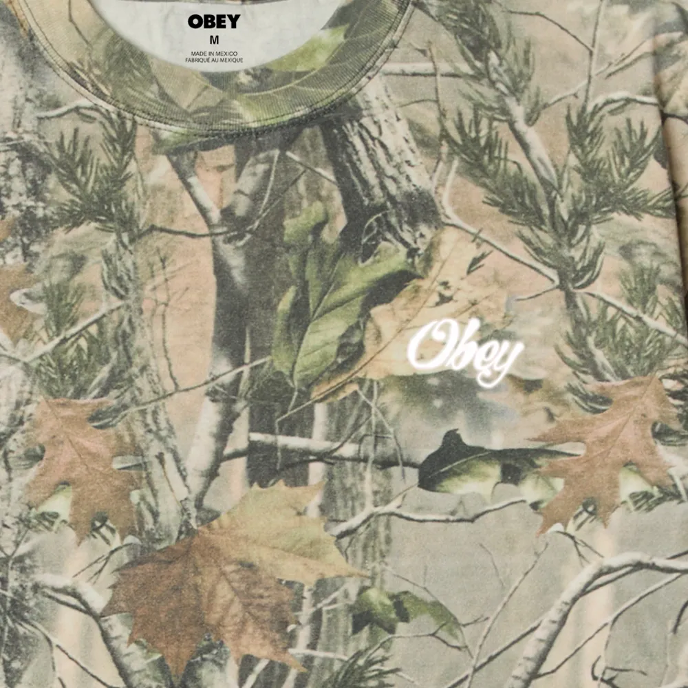 T-shirt Obey - Airbrushed Rose Tee Leaf Camo – Image 5