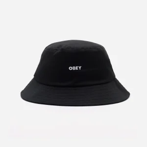 OBEY - BOLD TWILL BUCKET HAT - BLACK
