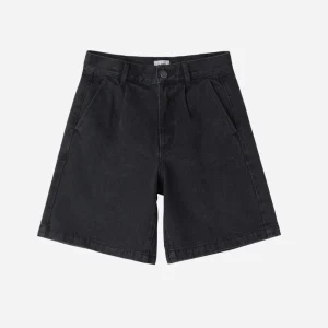 OBEY - ELI PLEATED SHORT - Faded black