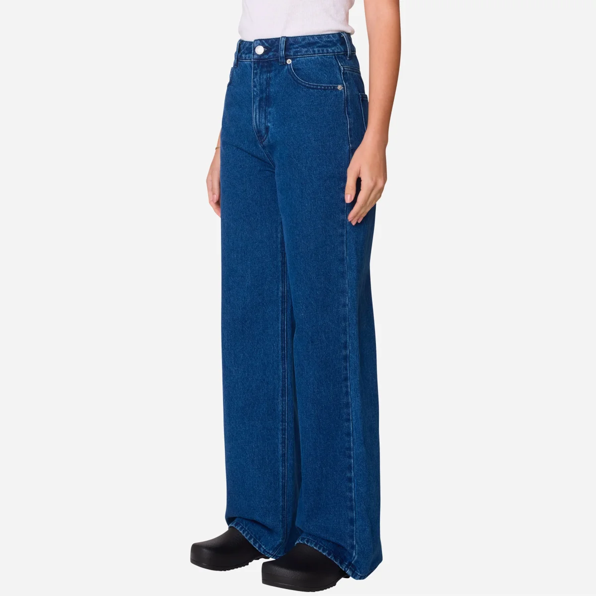 Obey - Errand II Highwaist Denim - Stone Wash Indigo – Image 3