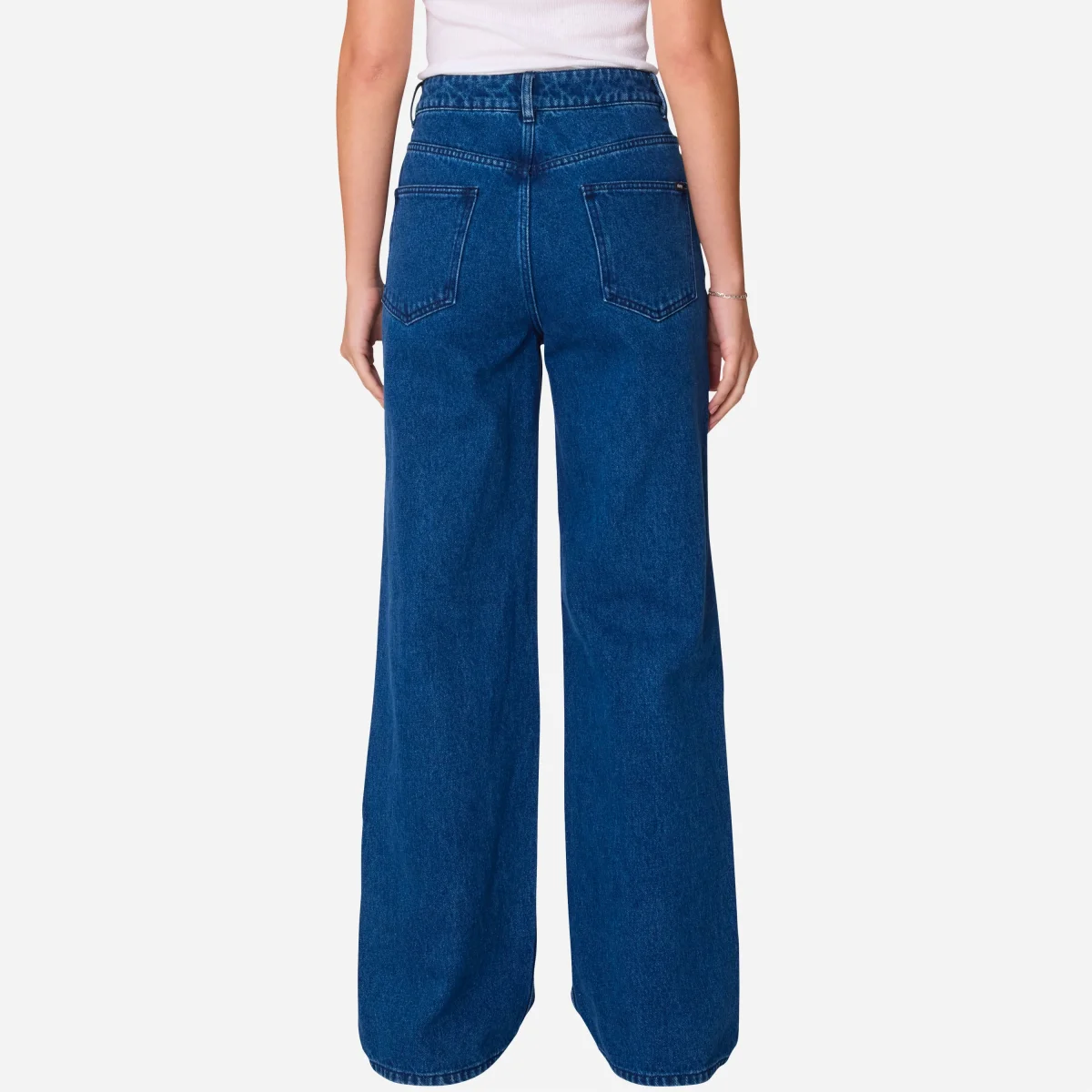 Obey - Errand II Highwaist Denim - Stone Wash Indigo – Image 4