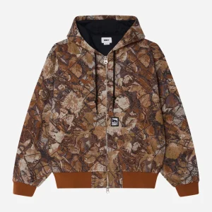 Obey - Glen Zip Up Jacket - Fence Camo Multi