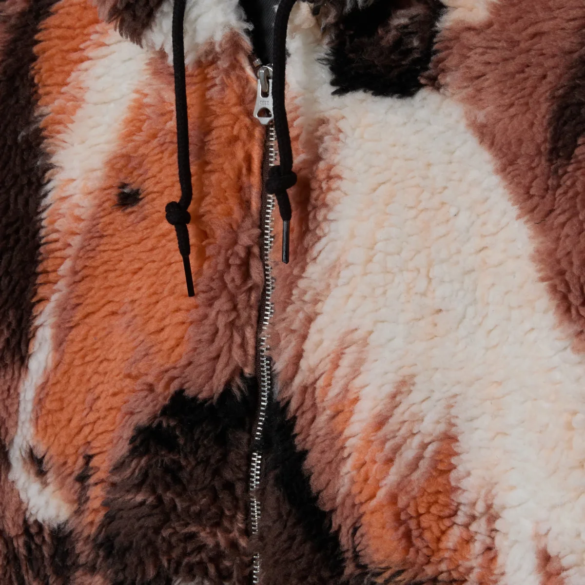 Obey - Horses Sherpa Jacket - Brown Multi – Image 4