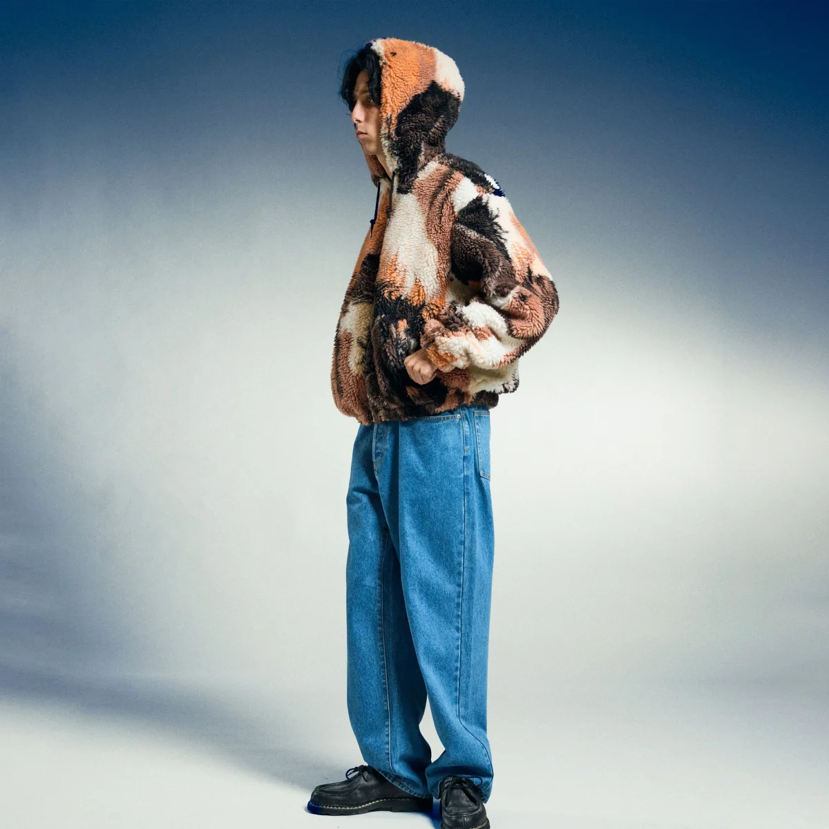 Obey - Horses Sherpa Jacket - Brown Multi – Image 7