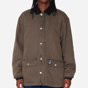 Obey - Norton Barn Coat - Black Olive Faded Wash