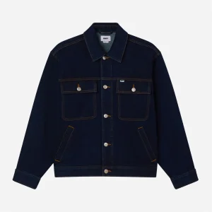 OBEY - OPENA JACKET - Rinse Indigo