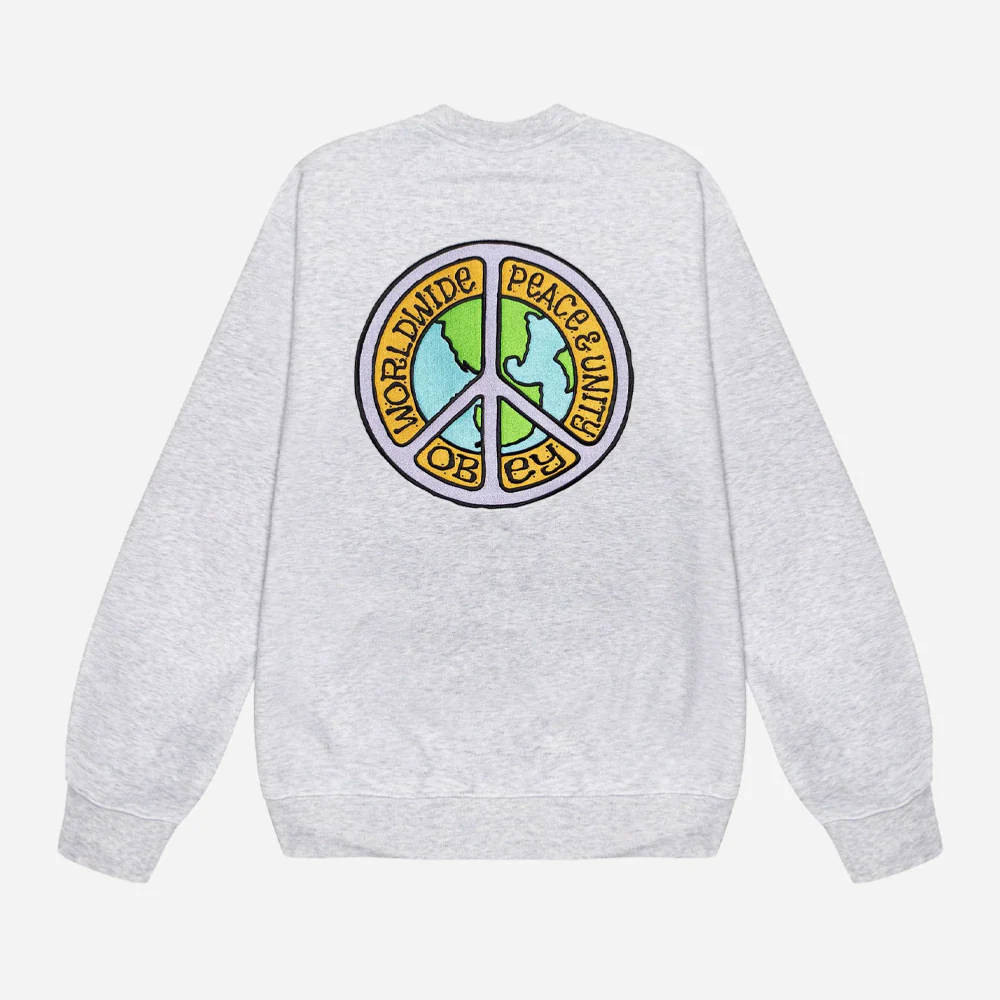 OBEY - PEACE AND UNITY CREW - Heather Grey