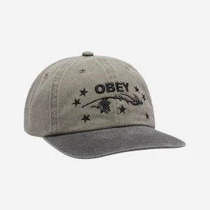 Obey – Penn Pigment 6 Panel Velcro Back – Pigment Olive Multi