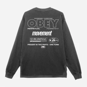 Obey - Persistent Movement Pigment Tee - Pigment True Vintage Black