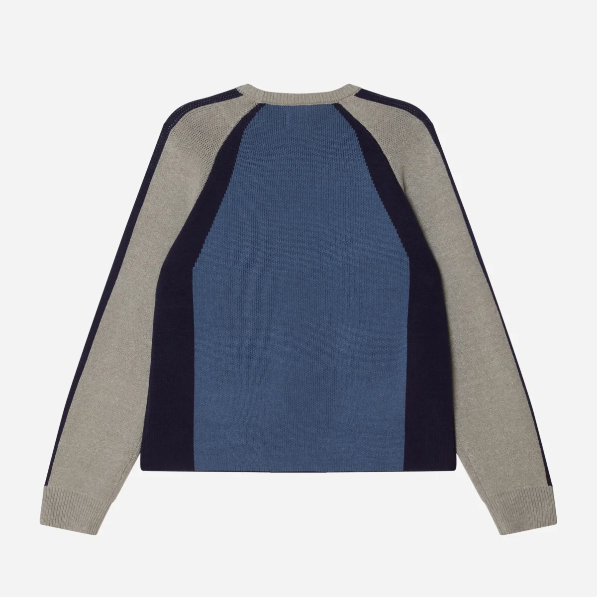 Obey - Raglan Crewneck Sweater - Dull Blue Multi – Image 3