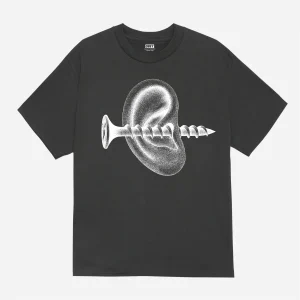 Obey – Records Ear Tee – Vintage Black