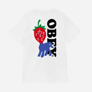 OBEY - STRAWBERRY TEE - White
