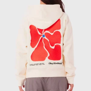 OBEY W - FLORA ZIP HOOD  - Unbleached