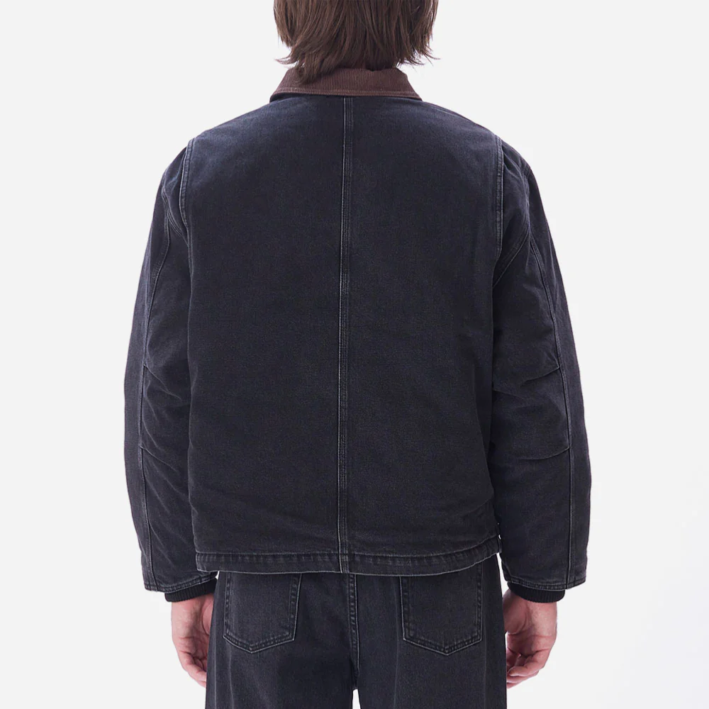 OBEY - WORK AROUND JACKET - Faded Black – Image 5