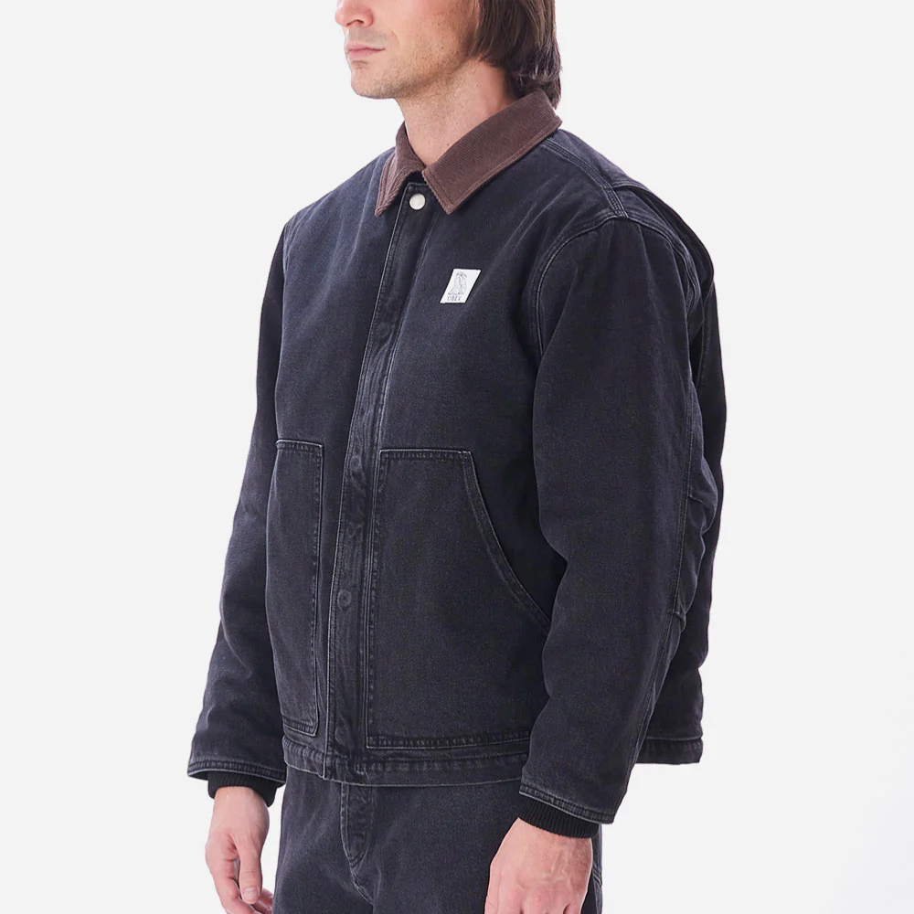 OBEY - WORK AROUND JACKET - Faded Black – Image 7
